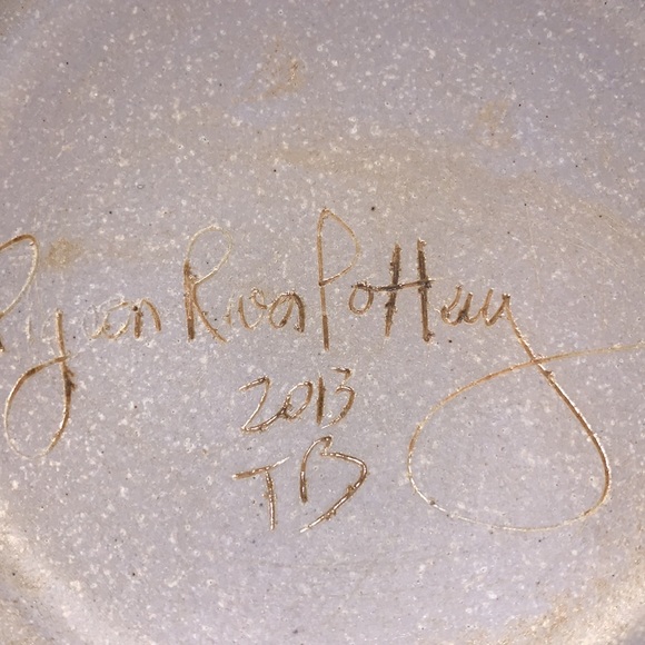 Pigeon River Pottery Handcrafted Drip Glaze Small Plate - Picture 4 of 4